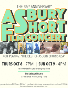 Little Art Presents 35th Anniversary Asbury Short Film Concert
